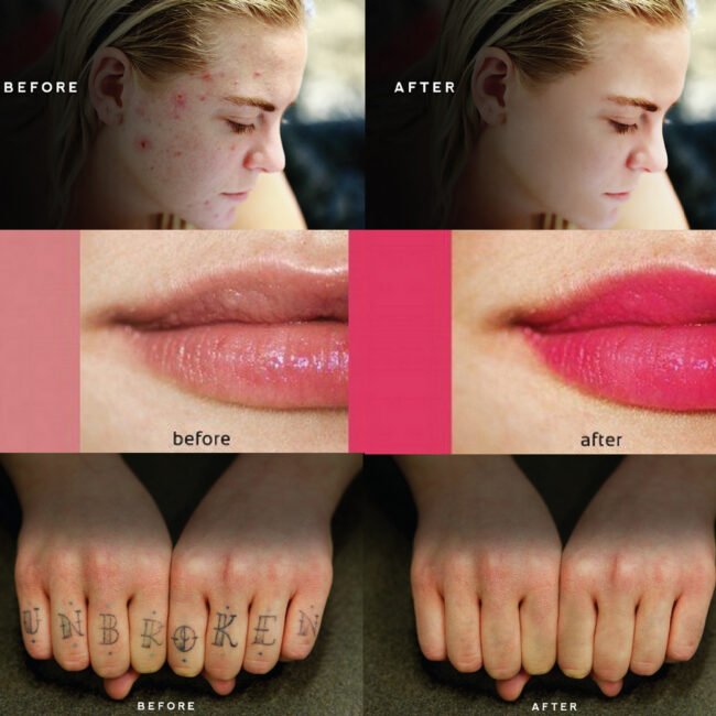 photo retouch before after