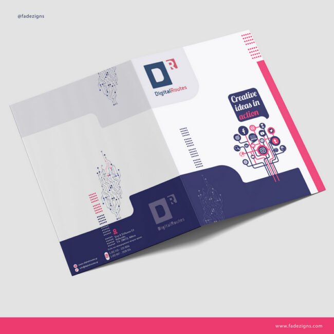 DIGITAL ROUTES folder design
